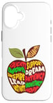 iPhone 16 Plus Apple Word Cloud African American Black History Teacher Case