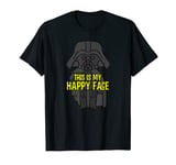 Star Wars Kawaii Darth Vader This is My Happy Face T-Shirt