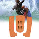 1 Set Eva Surf Surfboard Anti-skid Pad Short Board Foot Pad( Bright Orange