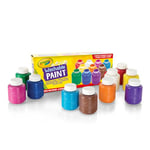 CRAYOLA - Kit de 10 Mini Pots de Peinture Lavable, 10 Couleurs Différentes - Âge Conseillé: à Partir de 3 Ans, 10 petit pot de peinture de 59ml