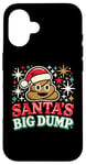 Coque pour iPhone 16 Santa's Big Dump - Funny Xmas Pajamas Christmas Poop