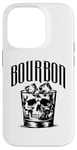 Coque pour iPhone 14 Pro Crâne de whisky bourbon - squelette vintage amateur de whisky