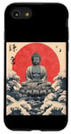 Coque pour iPhone SE (2020) / 7 / 8 Kamakura Grande statue de Bouddha vintage japonais Art sur bois