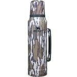 Stanley Classic Legendary Thermos 1L - Maintient la Température 24h (Chaud/Froid) - Bouteille Isotherme - Sans BPA - Gourde Isotherme 1L en Acier Inoxydable - Gourde Inox - Bottomland Mossy Oak