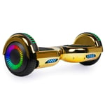 SISIGAD Hoverboard Self Balancing Scooter 6.5" Hoverboard Bluetooth Two Wheel Electric Scooter Swegway Board LED Light With 2 * 300W Motor for Kids