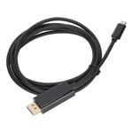 Type C till Displayport Kabel 4K HD Guldpläterad Förhindrar Störningar 10Gbps Type C till DP Sladd för TV Projektor PC 1,8m