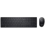 Pack Clavier et souris sans fil professionnels Dell KM5221W Noir