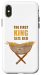 iPhone X/XS The First King Size Bed – Christmas Nativity Manger Pun Case