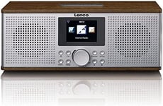 Radio Numerique Dir-170-Radio Internet-Radio Wi-Fi-Radio Fm-Bluetooth-Ecran Tft-Reveil(2 Heures De Reveil)-Entree Aux-Sortie Ligne Et Usb-2 X 10 W(Rms)-Marron,Dir-170Wa