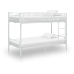 Lit simple pour adulte Cadre de lit - Lit superposé Blanc Métal 90x200 cm BV587879 Bonnevie