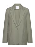 Pockets Suit Blazer Green Mango