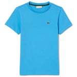 T-shirt enfant Lacoste  T-SHIRT  ENFANT UNI EN JERSEY DE COTON BLEU