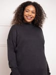 Live Unlimited Curve Mock Neck Jumper, Grey