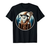 A majestic, long-haired cat dressed as a wise wizard T-Shirt