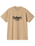 Carhartt WIP Spree Half Tone Tee - Dusty H Brown Colour: Dusty H Brown, Size: Large