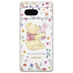 ERT GROUP mobile phone case for Google PIXEL 7 original and officially Licensed Disney pattern Winnie the Pooh & Friends 030 optimally adapted to the shape of the mobile phone, case made of TPU