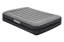 Bestway Airbed Tritech Bicolor Black/Grey Double Plus Flocked, 203X152X46 cm, Integrated Electric Pump and Bag