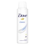 Dove Classic with ¼ moisturising cream Anti-perspirant Deodorant Spray for 48 hours of protection 6 x 150 ml