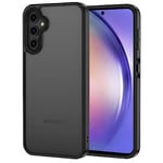 XTCASE Coque pour Samsung Galaxy A54 5G Mat Case, Étui Translucide Givrée Minimaliste, PC Dur Housse Arrière Anti-Rayures Anti-Empreintes Digitales + TPU Bumper Antichoc - Noir