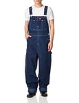 Dickies Men's Bib Smooth Straight Dungarees, Blue (Bleu Rnsd Ind/Blu), W36/L32 (Manufacturer Size: W36/L32)