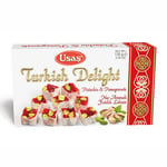 Turkish delight med dubbelrostad pistagenötter och granatäpple