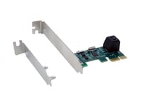 Exsys Ex-3519, Sata, Playstation Network, Sata, Full Høyde/Lav Profil, Pcie 1.0, Sata, Grønn, Sølv