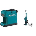 Makita DCM501Z 10.8V to 18V Li-Ion Cordless Coffee Maker - Batteries And Charger Not Included & DML801 18V / 14.4V Li-ion LXT Florescent 12 LED Light Torch - Batteries and Charger Not Included