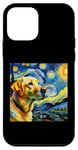 Coque pour iPhone 12 mini Chemise Nuit étoilée Labrador jaune Vincent Van Gogh Lab Mom