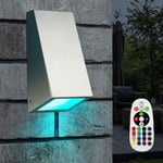 RGB LED Mur Spot pour Extérieur Verre Variateur Cour Parc Éclairage Éloigné IP44