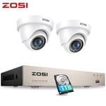 ZOSI 1080P CCTV Security Camera System 8CH DVR with Hard Drive Night Vision H265