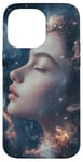 Coque pour iPhone 14 Pro Max Femmes Fantasy Art Déesse Cosmique Art Galaxie