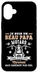 Coque pour iPhone 16 Plus Motard Beau Papa Moto Humour idée Cadeau Motorcycle Retraite