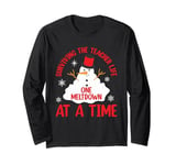 Surviving The Teacher Life One Meltdown At A Time Long Sleeve T-Shirt