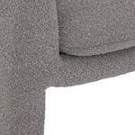 Fauteuil Kunjo Bouclette Gris Atmosphera