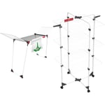 Vileda Soft Care Table, Grand séchoir à Linge, évite Les Marques des Fils, Ergonomique & Mixer 3 - séchoir Tour modulable Multi-Positions, 71 x 71 x 132 cm