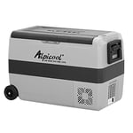 Alpicool T50 50L Glaciere Électrique à Compression, 12/24V Réfrigérateur de Voiture portable congélateur et réfrigérateur pour Maison, dortoir, Camping