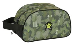 Safta Kelme Travel - Trousse scolaire pour enfant de taille moyenne avec poignée, adaptable au chariot, facile à nettoyer, confortable et polyvalent, qualité et résistance, 26 x 12 x 15 cm, vert/noir,