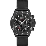 Hugo Boss Admiral Mens Black Watch 1513918 Nylon - One Size