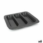 Moule pour Baguettes Quttin Perforé 28 x 28 x 2,7 cm [6 Unités]