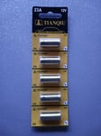 Plaque de 5 piles batterie 23A  alcaline 12 v ....