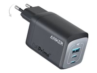 Anker Prime - Strömadapter - Gan - Ac 100-240 V - 67 Watt - Utgångskontakter: 3