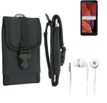 For Samsung Galaxy XCover 5 + EARPHONES Belt bag outdoor pouch Holster case prot