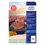 Fotopapir Avery Zweckform Premium Inkjet 2482-20 Glossy - Hvid - A4 (210 X 297 Mm) - 300 G/M² - 20 Ark Fotopapir