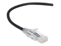 Black Box Slim-Net - Patch-Kabel - Rj-45 (Hane) Till Rj-45 (Hane) - 91 Cm - Utp - Cat 6A - Startad, Formpressad, Tvinnad - Svart