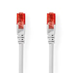 Nedis CAT6 RJ45 Nätverkskabel, 30m - Vit