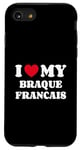 Coque pour iPhone SE (2020) / 7 / 8 Braques Francais I Love My Braque Francais