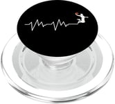 Ballon de basket Battement de coeur Cadeau Joueur de Basketball PopSockets PopGrip pour MagSafe