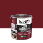 Peinture extérieure multi-matériaux Julien rouge basque satin 2L