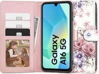 Tech-Protect Galaxy A16 Plånbok Blossom Med Kortplats, Blommor