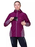 Ronhill Reflect Hooded Running Jacket, Blackcurrant